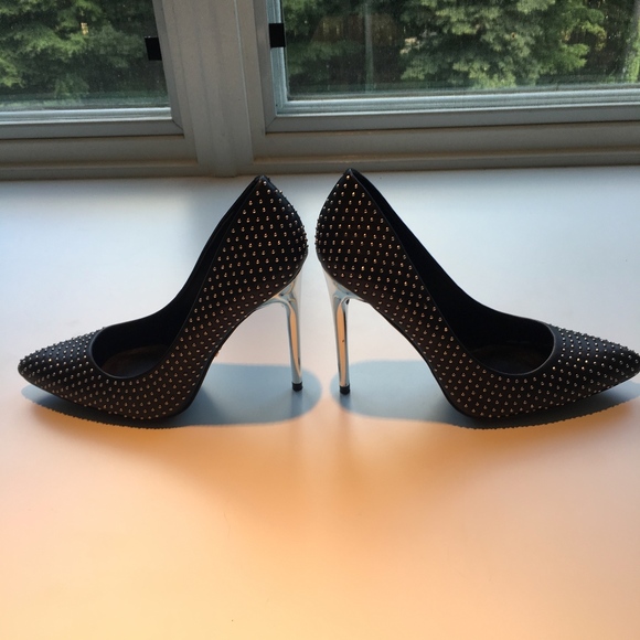 Supertrash Pia Studded Heeled Court Shoes - Picture 4 of 8